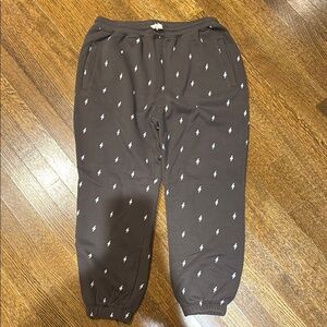 Rylee + Cru Charcoal Lightning Joggers